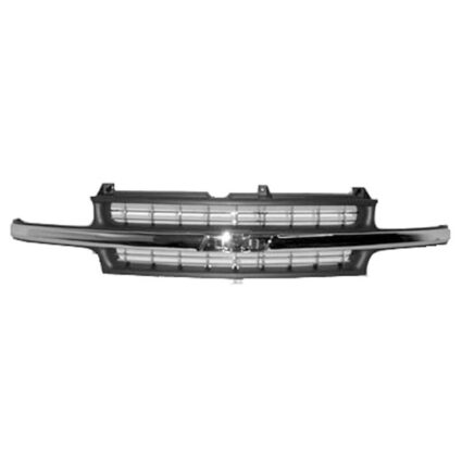 Grille Assembly Chrome & Black for Chevrolet Silverado 1500 1999–2002