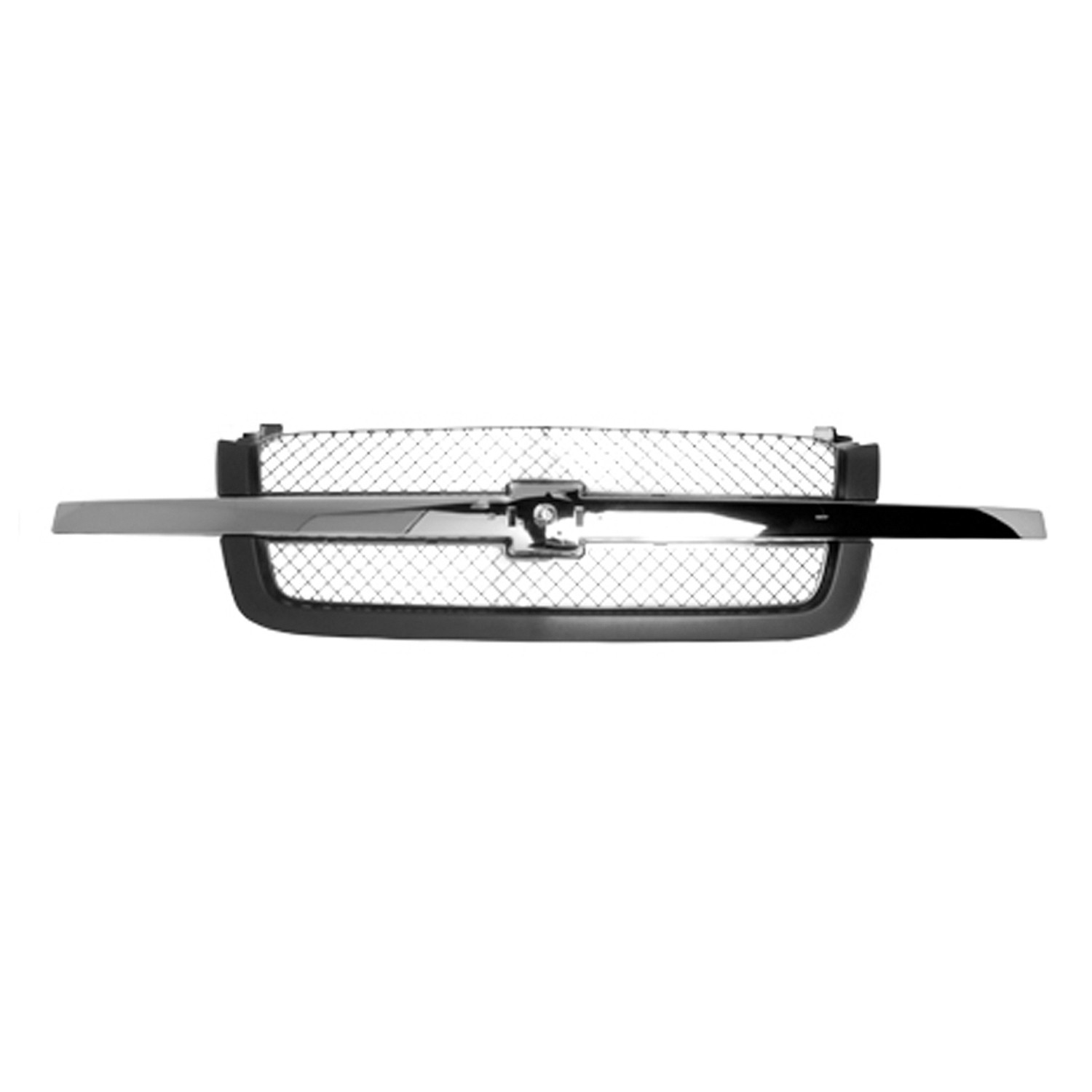 Grille Assembly Chrome & Textured Dark Gray for Chevrolet Silverado 1500 Silverado 1500 Classic Silverado 2500 Silverado 2500 HD Silverado 2500 HD Classic Silverado 3500 Silverado 3500 Classic