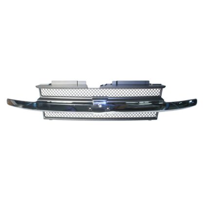 Grille Assembly w/o Headlamp Washers w/Chrome Moldings for Chevrolet Trailblazer 2002–2009