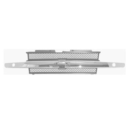 Grille Assembly w/Headlamp Washers w/Chrome Molding for Chevrolet Trailblazer 2002–2005