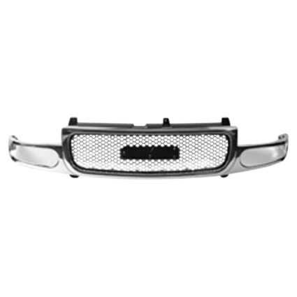 Grille Assembly Chrome & Silver for GMC Yukon Yukon XL 1500