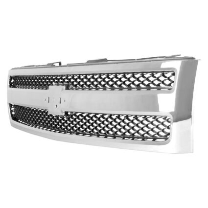 Grille Assembly Factory Installed Chrome for Chevrolet Silverado 1500 2007–2012