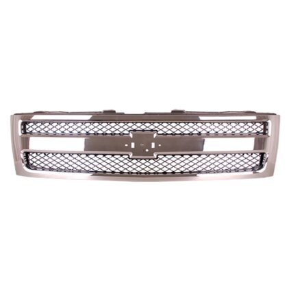 Grille Assembly Factory Installed Chrome CAPA for Chevrolet Silverado 1500 2007–2012