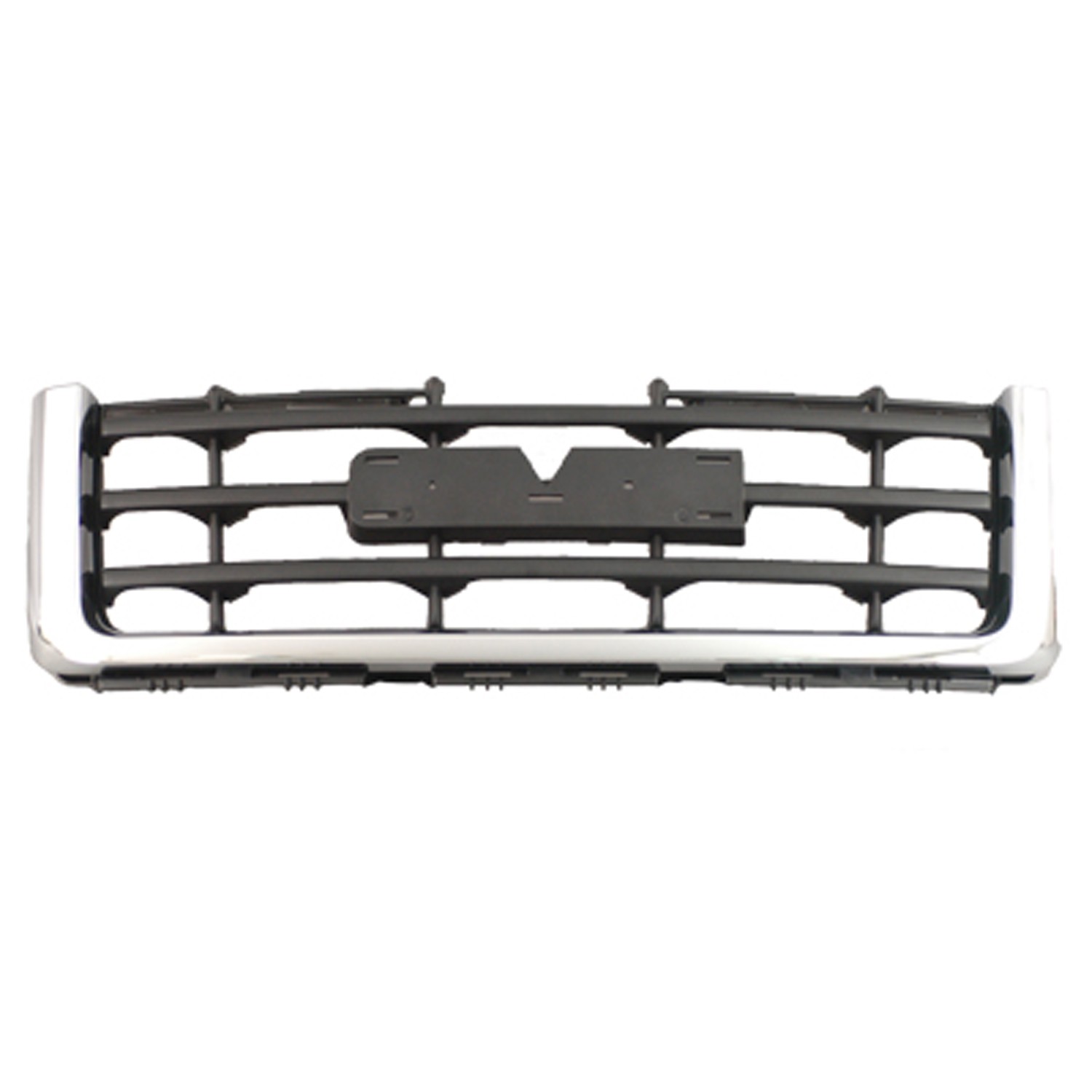 Grille Assembly W/T/SL Chrome Black/Chrome for GMC Sierra 1500 2007–2013