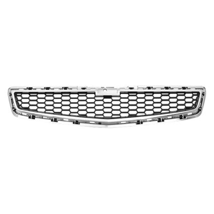 Grille Assembly Lower Chrome/Black CAPA for Chevrolet Malibu LT LS 2013