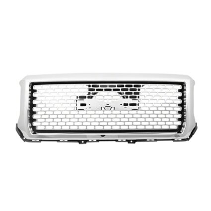 Grille Assembly Dark Gray w/Chrome Moulding CAPA for GMC Sierra 1500 Denali 2014–2015