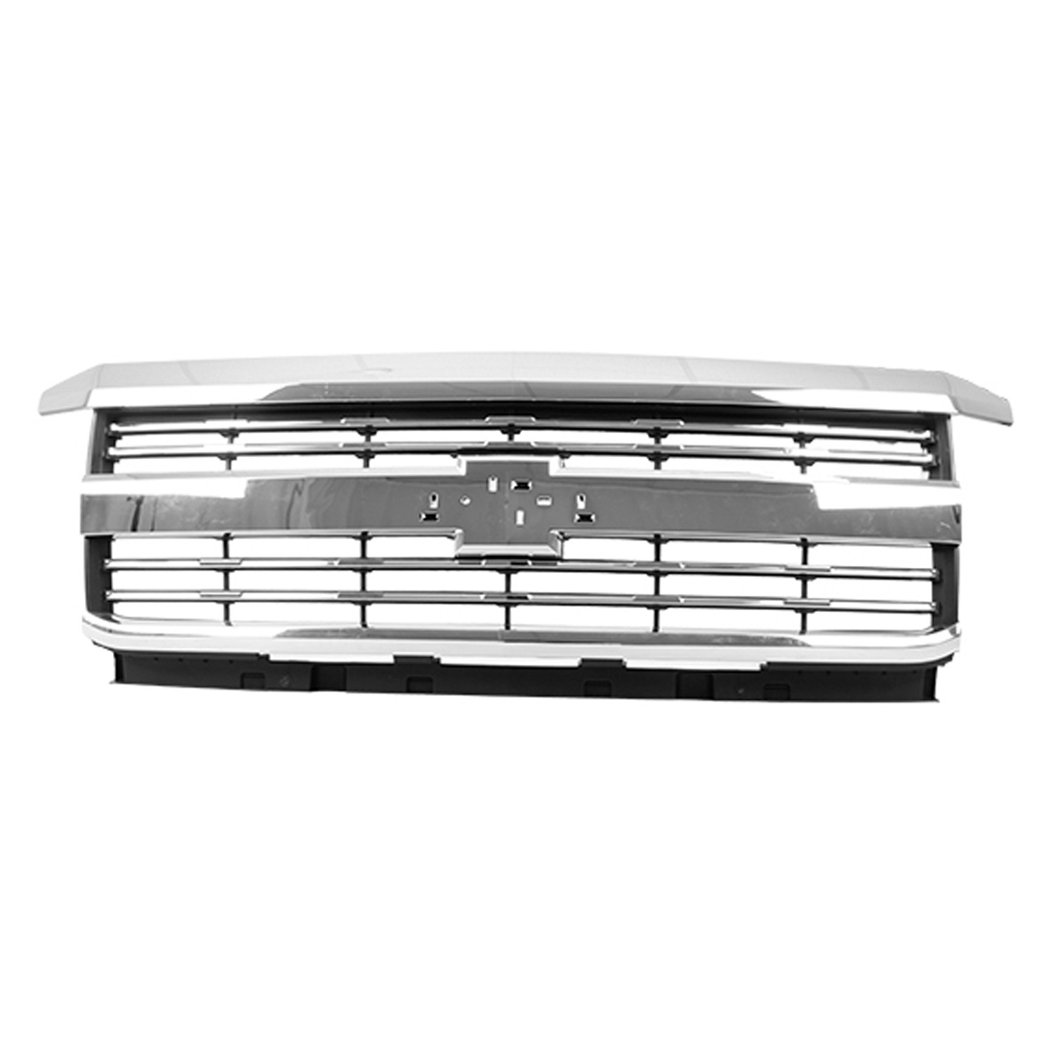 Grille Assembly w/o Z71 Pkg Chrome CAPA for Chevrolet Silverado 2500 HD Silverado 3500 HD