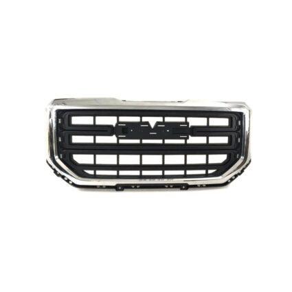 Grille Assembly w/o Chrome Insert Chrome CAPA for GMC Sierra 1500 Sierra 1500 Limited