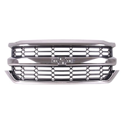 Grille Assembly w/o Z71 Pkg w/o Appearance Pkg Black/Chrome CAPA for Chevrolet Silverado 1500 Silverado 1500 LD