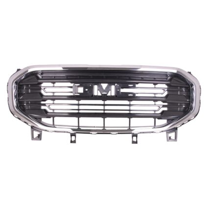 Grille Assembly w/o Black Edition Matte Black w/Chrome Surround CAPA for GMC Terrain SLE 2018–2021