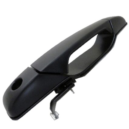 Exterior Door Handle Front Left w/Key Hole Black Smooth Plastic for Chevrolet Silverado 1500 Silverado 2500 HD Silverado 3500 HD GMC Sierra 1500 Sierra 2500 HD Sierra 3500 HD
