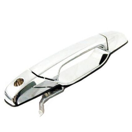Exterior Door Handle Front Left w/Key Hole Chrome Plastic for Cadillac Escalade Escalade ESV Escalade EXT Chevrolet Avalanche Silverado 1500 Silverado 2500 HD Silverado 3500 HD GMC Sierra 1500 Sierra 2500 HD Sierra 3500 HD Yukon Yukon XL 1500