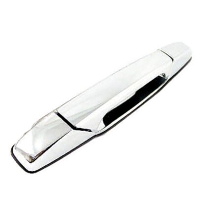 Exterior Door Handle Front Right w/o Key Hole Chrome Plasti for Chevrolet Silverado 1500 2007–2013