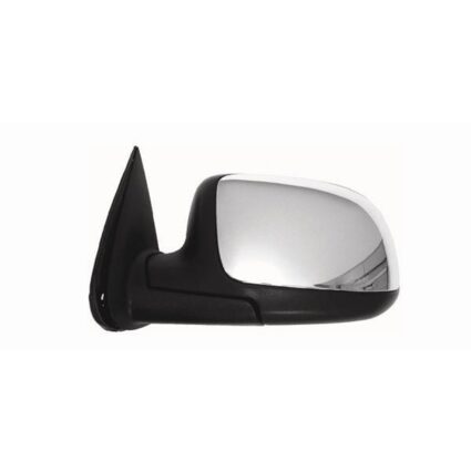 Door Mirror Assembly Left Standard Style Power Remote Non-Heated Chrome w/RPO D48 for Chevrolet Silverado 1500 Silverado 2500 Silverado 2500 HD Silverado 3500 GMC Sierra 1500 Sierra 2500