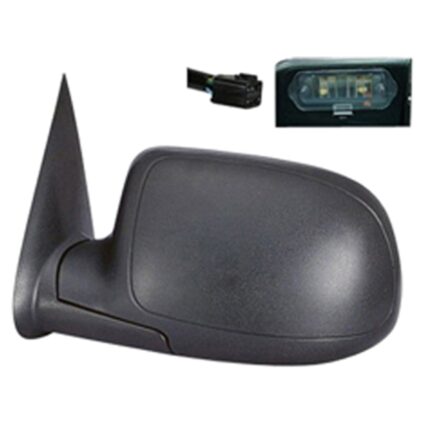 Door Mirror Assembly Left Heated Power Remote Manual Folding w/Lamp w/RPO DR2 Black for Chevrolet Suburban 1500 Suburban 2500 Tahoe GMC Yukon Yukon XL 1500