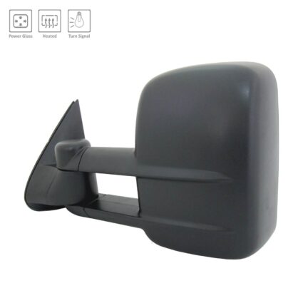 Door Mirror Assembly Left Power w/Turn Signal Manual Fold/Extend for Chevrolet Silverado 1500 Silverado 1500 Classic Silverado 2500 Silverado 2500 HD Silverado 2500 HD Classic Silverado 3500 Silverado 3500 Classic GMC Sierra 1500 Sierra 1500 Classic Sierra 2500 Sierra 2500 HD Sierra 2500 HD Classic Sierra 3500 Sierra 3500 Classic