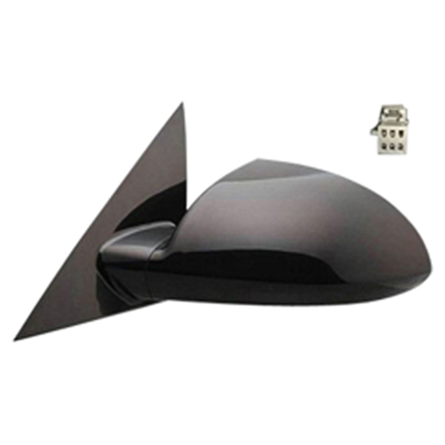 Door Mirror Assembly Left w/o Defogger Grained Finish for Chevrolet Impala Impala Limited