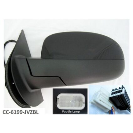 Door Mirror Assembly Left w/o Off Road Pkg w/Arrow Signal Indicator w/Courtesy Lamp w/o Dim for Chevrolet Avalanche Suburban 1500 Suburban 2500 Tahoe GMC Yukon Yukon XL 1500