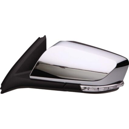 Door Mirror Assembly Left w/Signal Lamps w/o BLIS w/Cover w/o Dimmer Chrome for Chevrolet Impala LT Premier 2014–2020