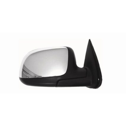 Door Mirror Assembly Right Standard Style Power Remote Non-Heated Chrome w/RPO D48 for Chevrolet Silverado 1500 Silverado 2500 Silverado 2500 HD Silverado 3500 GMC Sierra 1500 Sierra 2500