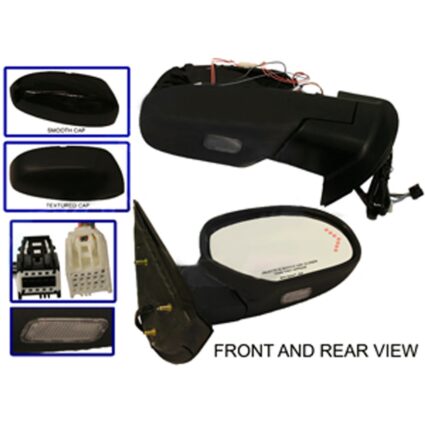 Door Mirror Assembly Right Power Heated w/Courtesy Lamp w/Signal Lamp w/Dimmer Power Folding for Chevrolet Avalanche Suburban 1500 Suburban 2500 GMC Yukon Yukon XL 1500