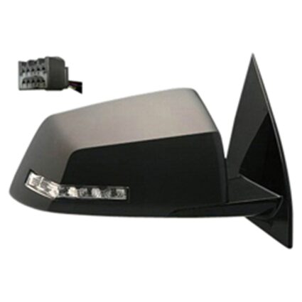 Door Mirror Assembly Right Power Heated w/Signal Lamp Manual Folding for Chevrolet Traverse 2009–2014