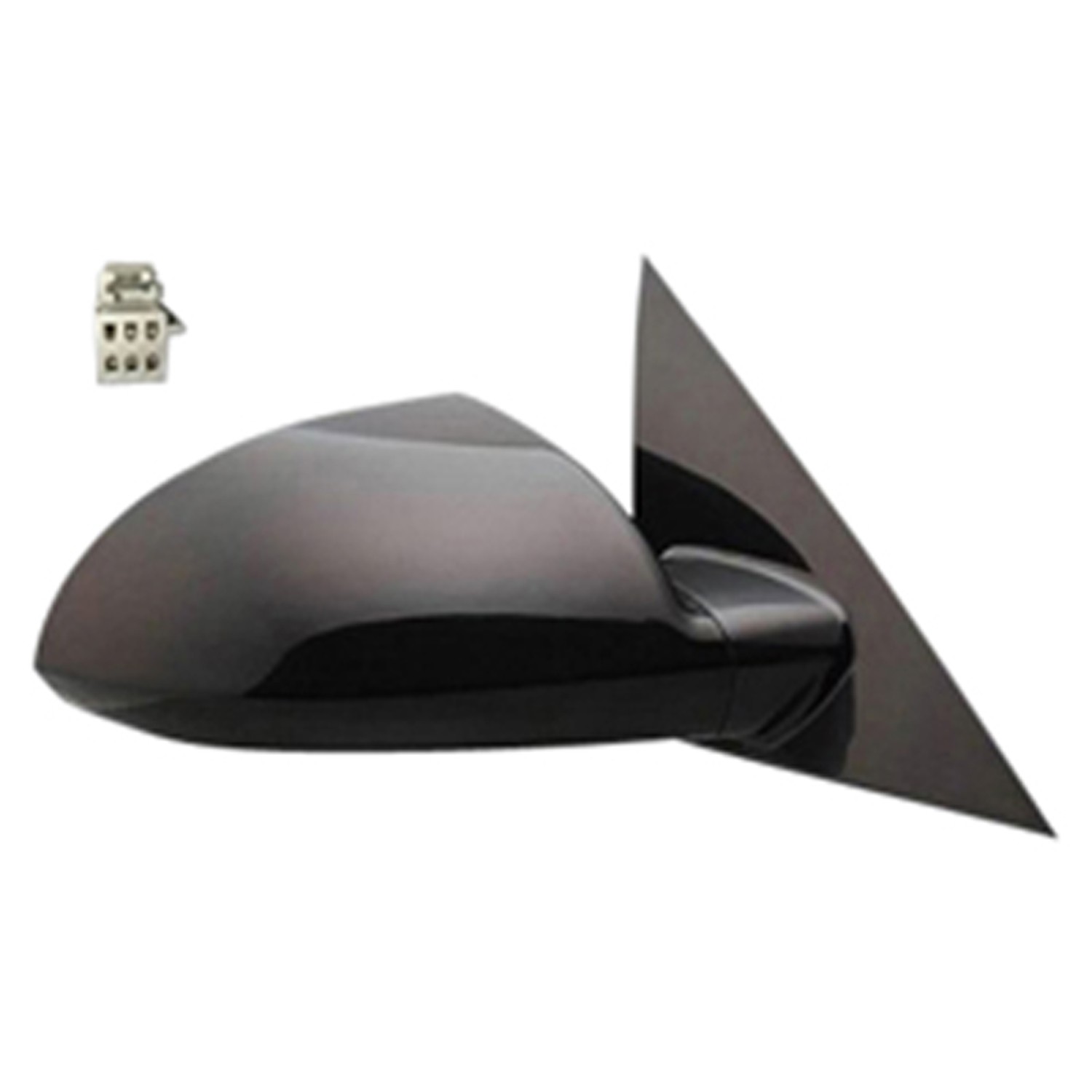 Door Mirror Assembly Right Power w/o Defogger Grained Finish for Chevrolet Impala Impala Limited