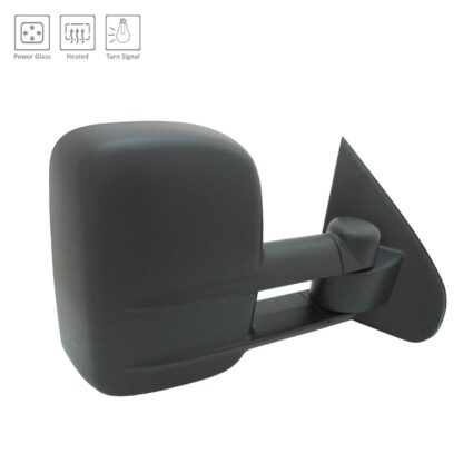 Door Mirror Assembly Right Trailer Tow Type Power w/o Signal Lamps for Chevrolet Silverado 1500 GMC Sierra 1500 Sierra 2500 HD Sierra 3500 HD
