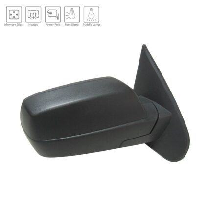 Door Mirror Assembly Right Standard Type Power Heated w/Textured Cover for Chevrolet Silverado 1500 Silverado 1500 LD Silverado 2500 HD Silverado 3500 HD GMC Sierra 1500 Sierra 1500 Limited Sierra 2500 HD Sierra 3500 HD