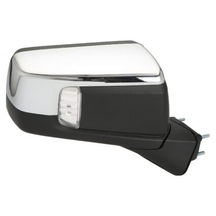 Door Mirror Assembly Right Standard Power Folding w/o S/V Camera w/BSD w/Cover Chrome for Chevrolet Silverado 1500 Silverado 1500 LTD