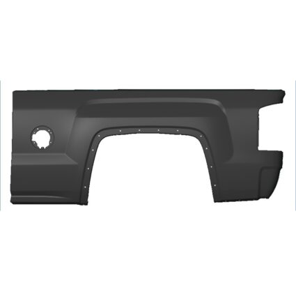 Truck Bed Panel Left Single Rear Wheels Standard Bed Outer Panel Assembly CAPA for GMC Sierra 1500 Sierra 1500 Limited Sierra 2500 HD Sierra 3500 HD