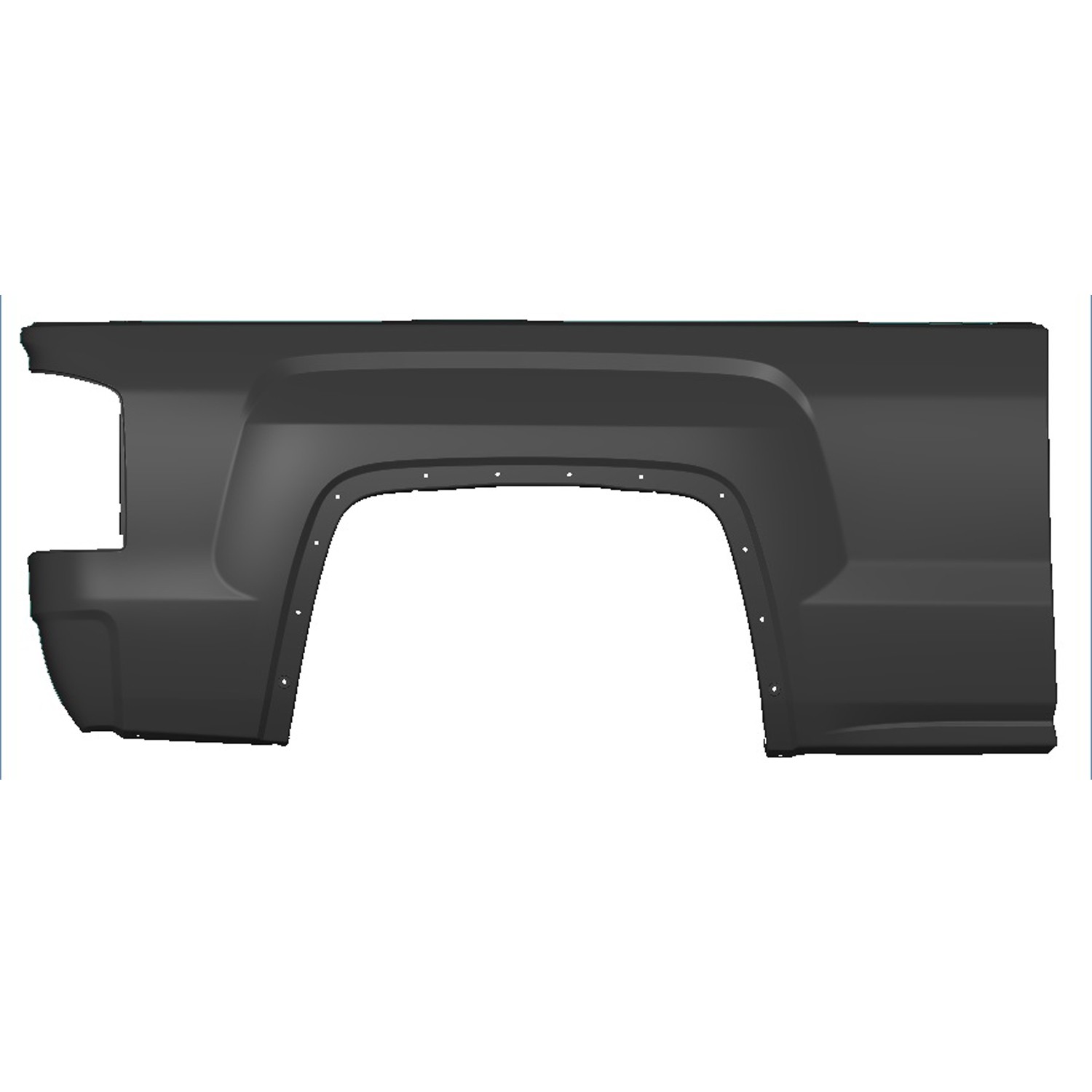 Truck Bed Panel Right Single Rear Wheels Standard Bed Outer Panel Assembly CAPA for GMC Sierra 1500 Sierra 1500 Limited Sierra 2500 HD Sierra 3500 HD