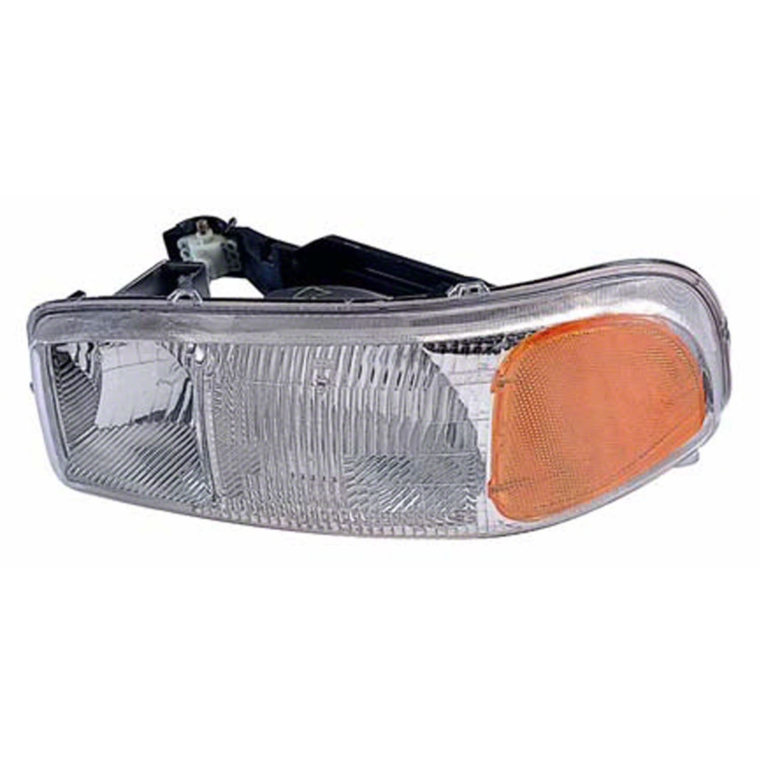 Headlight Assembly Composite Left for GMC Sierra 1500 Sierra 1500 Classic Yukon Yukon XL 1500