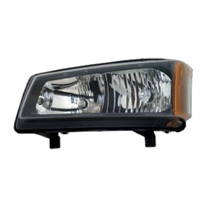Headlight Assembly Composite Left 1st Design Smooth Bezel for Chevrolet Silverado 1500 Silverado 1500 Classic Silverado 2500 Silverado 2500 HD Silverado 2500 HD Classic Silverado 3500 Silverado 3500 Classic