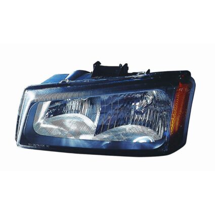 Headlight Assembly Composite Left w/o Body Cladding 2nd Design Fluted Bezel CAPA for Chevrolet Avalanche 1500 Avalanche 2500 Silverado 1500 Silverado 1500 Classic Silverado 2500 Silverado 2500 HD Silverado 2500 HD Classic Silverado 3500 Silverado 3500 Classic