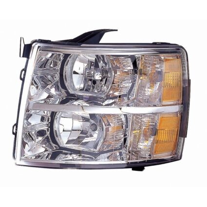 Headlight Assembly Composite Left CAPA for Chevrolet Silverado 1500 Silverado 2500 HD Silverado 3500 HD