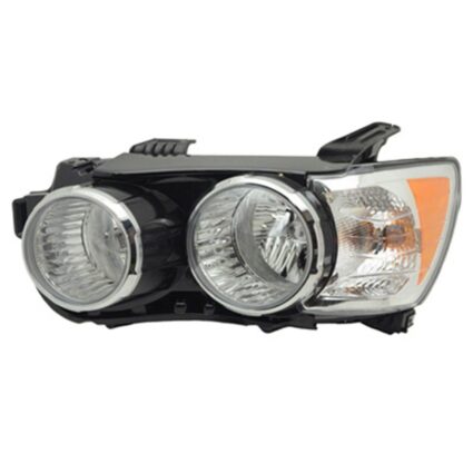 Headlight Assembly Composite Left w/o Dusk Pkg Halogen w/Chrome Trim for Chevrolet Sonic Sedan LT LS LTZ RS 2012–2015