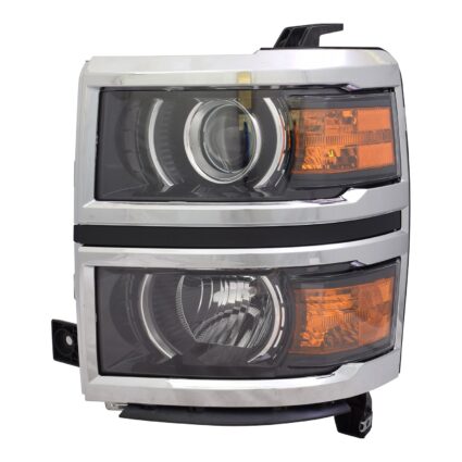 Headlight Assembly Composite Left Projector Type CAPA for Chevrolet Silverado 1500 LTZ High Country 2014–2015