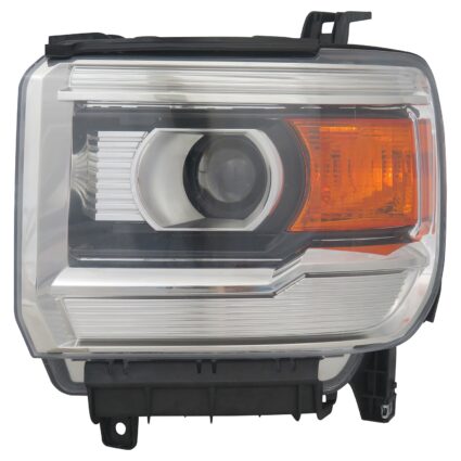 Headlight Assembly Composite Left Halogen CAPA for GMC Sierra 1500 Sierra 2500 HD Sierra 3500 HD