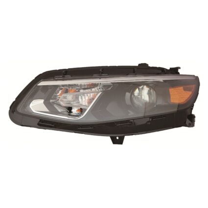 Headlight Assembly Composite Left Halogen CAPA for Chevrolet Malibu 2016–2018