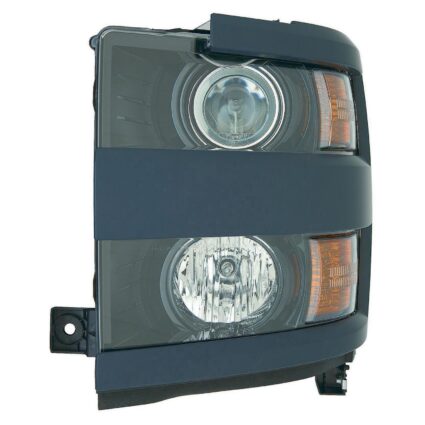 Headlight Assembly Composite Left Halogen w/Paint To Match Bezel CAPA for Chevrolet Silverado 2500 HD Silverado 3500 HD