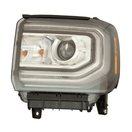 Headlight Assembly Composite Left HID CAPA for GMC Sierra 1500 Sierra 1500 Limited