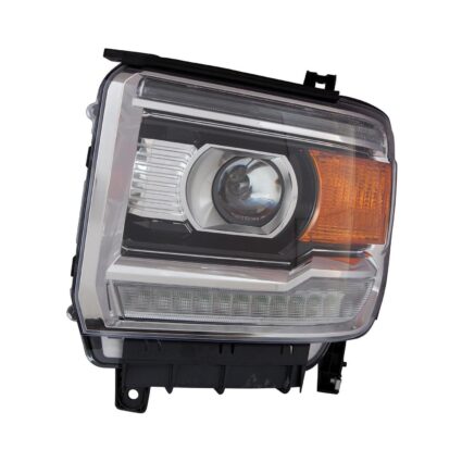 Headlight Assembly Composite Left HID 1st Design CAPA for GMC Sierra 2500 HD Sierra 3500 HD