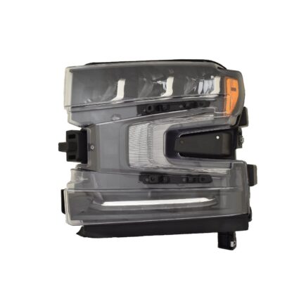 Headlight Assembly Composite Left w/Black Bezel LED w/Intelligent High Beams CAPA for Chevrolet Silverado 1500 Silverado 1500 LTD
