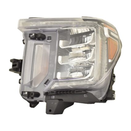 Headlight Assembly Composite Left w/o LED Signal Lamp CAPA for GMC Sierra 2500 HD Sierra 3500 HD