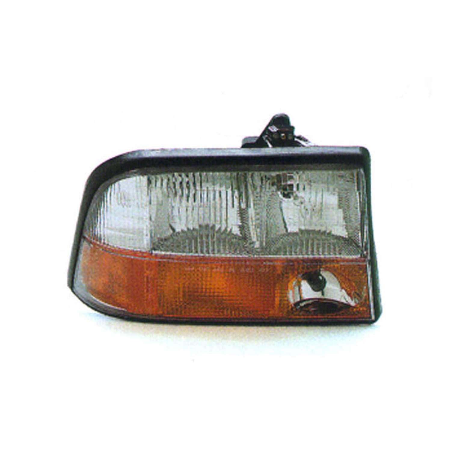 Headlight Assembly Composite Right w/o HID w/Fog Lamps for GMC Jimmy Sonoma Oldsmobile Bravada