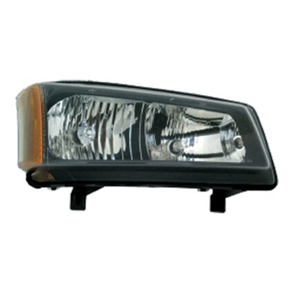 Headlight Assembly Composite Right 1st Design Smooth Bezel for Chevrolet Silverado 1500 Silverado 1500 Classic Silverado 2500 Silverado 2500 HD Silverado 2500 HD Classic Silverado 3500 Silverado 3500 Classic