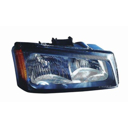 Headlight Assembly Composite Right w/o Body Cladding 2nd Design Fluted Bezel CAPA for Chevrolet Avalanche 1500 Avalanche 2500 Silverado 1500 Silverado 1500 Classic Silverado 2500 Silverado 2500 HD Silverado 2500 HD Classic Silverado 3500 Silverado 3500 Classic