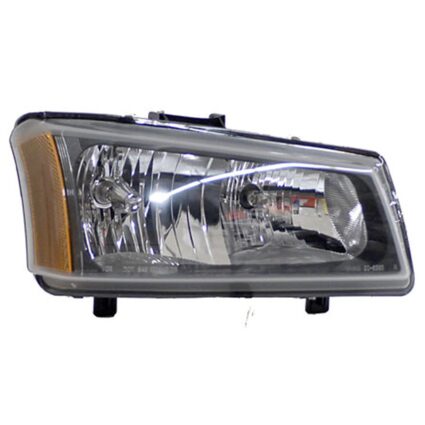 Headlight Assembly Composite Right w/o Body Cladding 2nd Design Fluted Bezel for Chevrolet Avalanche 1500 Avalanche 2500 Silverado 1500 Silverado 1500 Classic Silverado 2500 Silverado 2500 HD Silverado 2500 HD Classic Silverado 3500 Silverado 3500 Classic