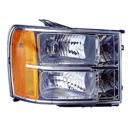 Headlight Assembly Composite Right CAPA for GMC Sierra 1500 Sierra 2500 HD Sierra 3500 HD